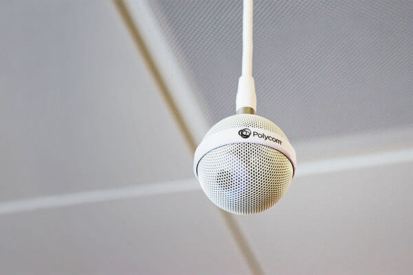 Polycom ceiling microphone