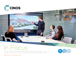 Download our Case Study - Cinos enhance collaboration for rg+p with Crestron Mercury