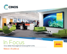 Download our Case Study - Cinos deliver the exceptional Samsung Wall to DHL