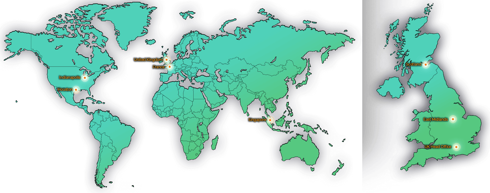 Cinos' Global Locations